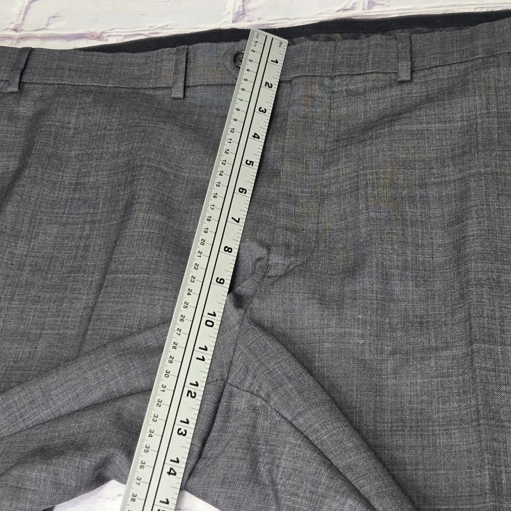 Lauren Ralph Lauren Dress Pants Gray 100% Wool Flat Front Formal Mens 44x30